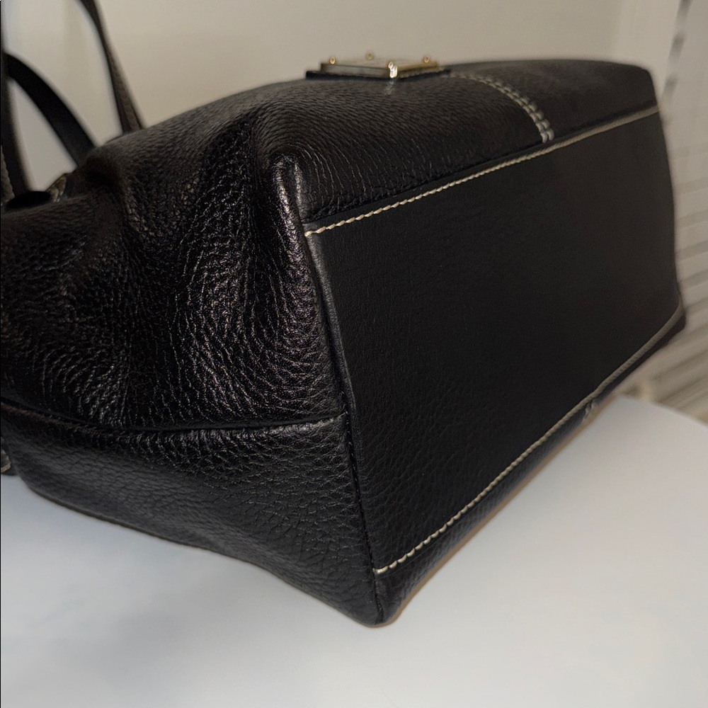 Dooney & Bourke Small Chiara Black Pebble Grain Leather Shoulder Bag - Picture 4 of 9